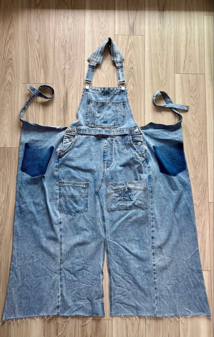 美容師　デニムエプロン