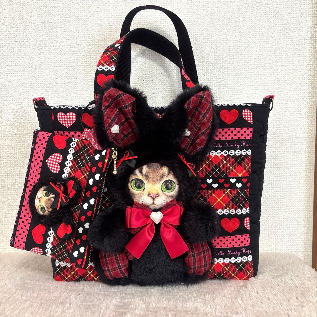 コヤンイサムチョン　Big黒猫サンダーちゃん　トート＆ポーチ