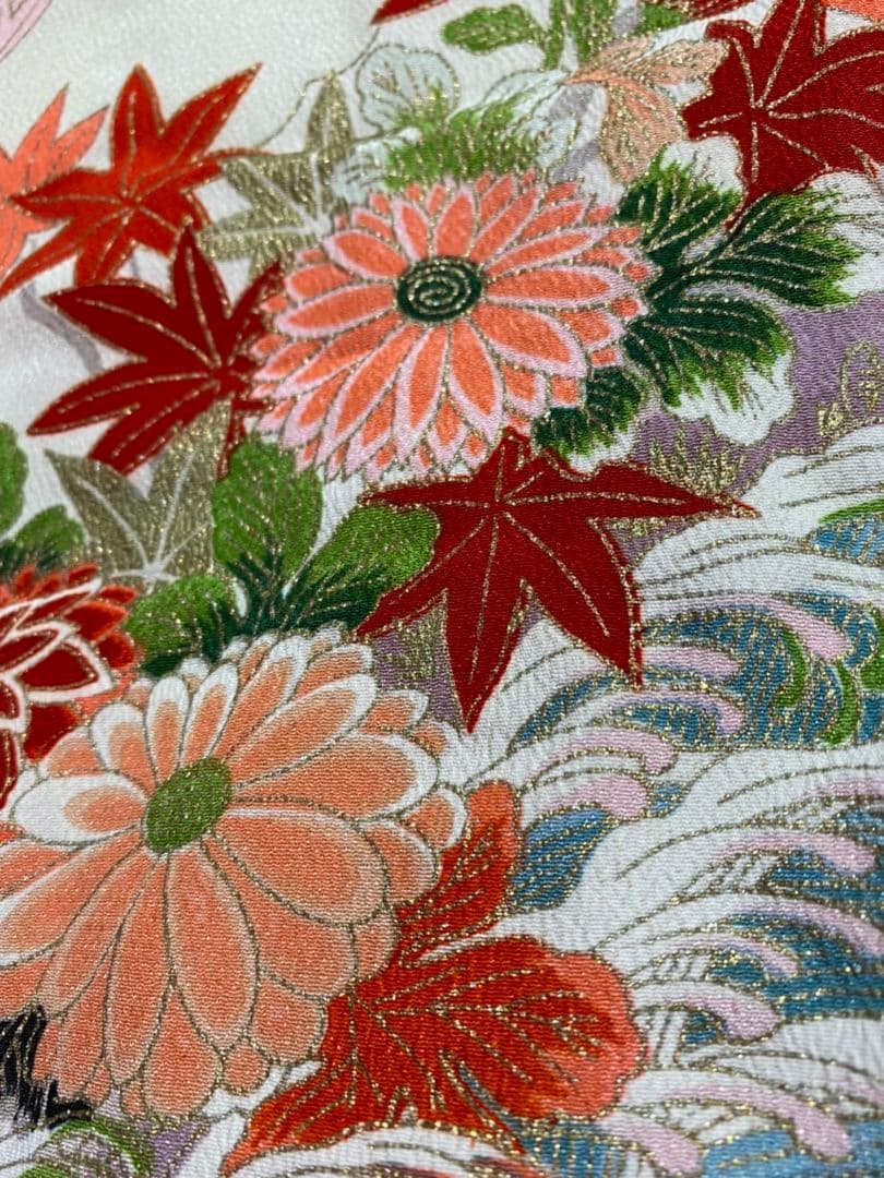 No.186アンティーク子供着物正絹七五三着丈88センチ裄丈48.5センチ