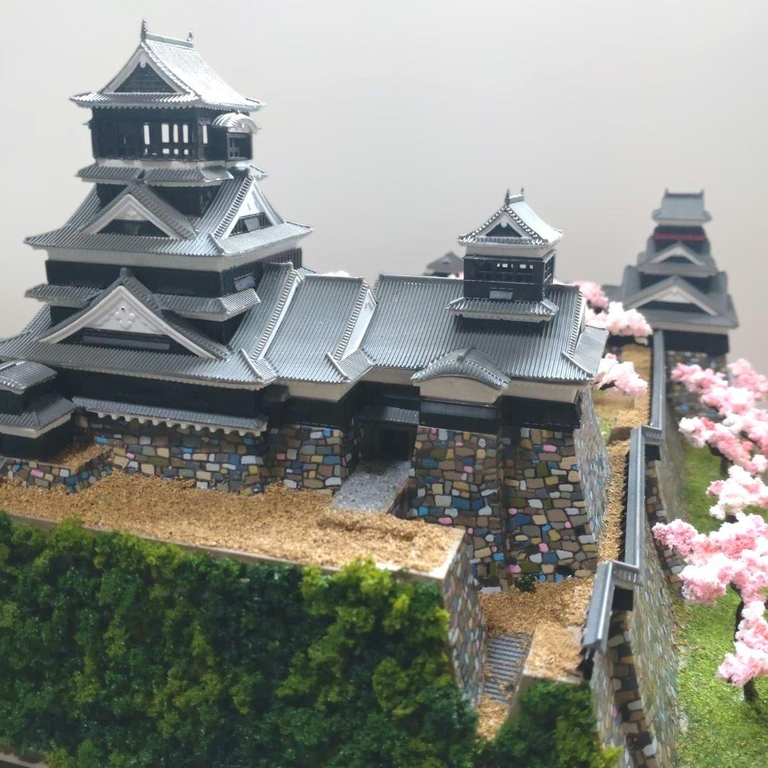熊本城　春（桜）バージョン　プラモデル　組立済完成品