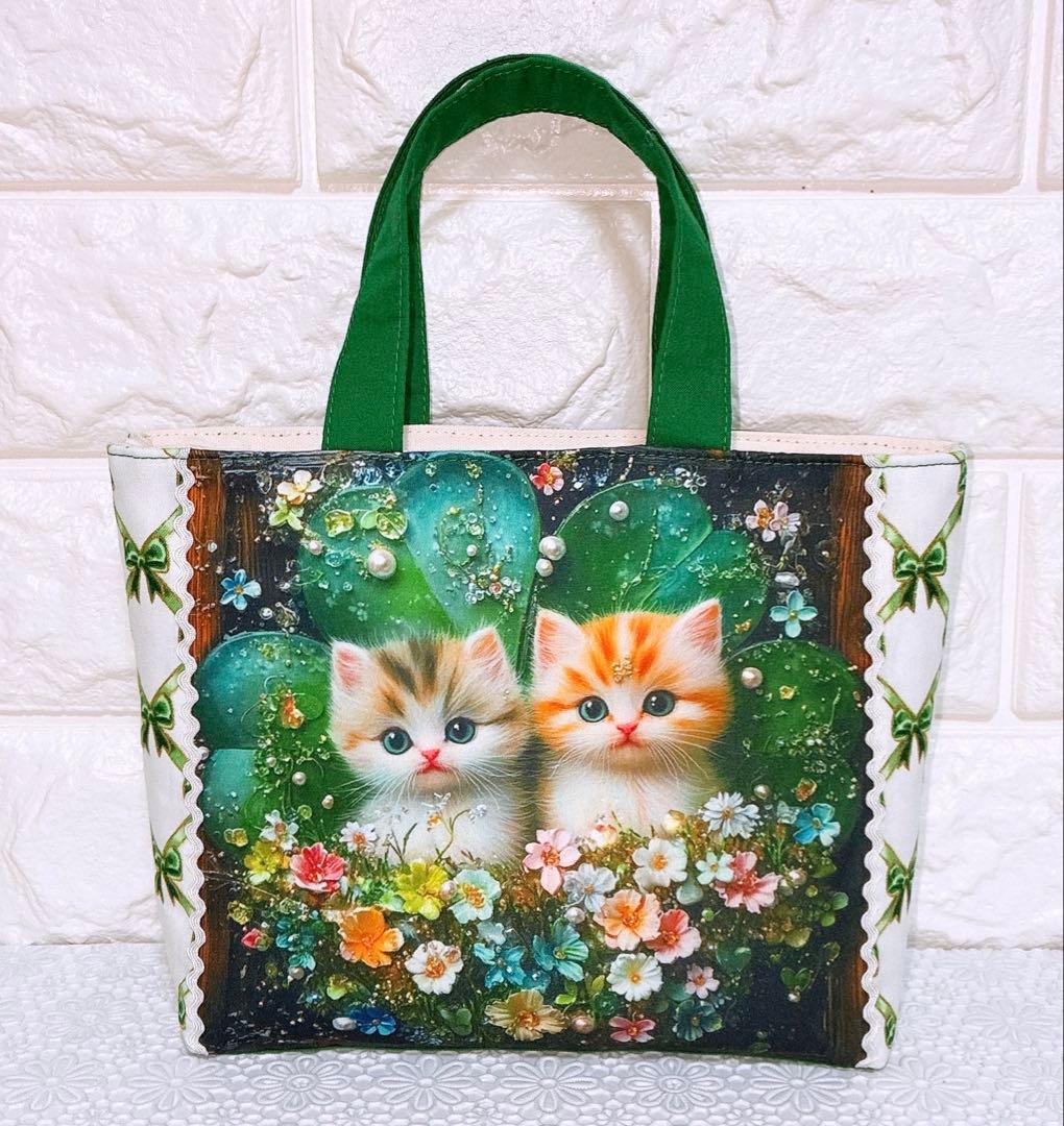 ミニトートバック&ポーチ♡にゃんこ