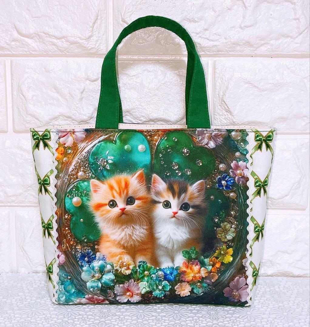 ミニトートバック&ポーチ♡にゃんこ