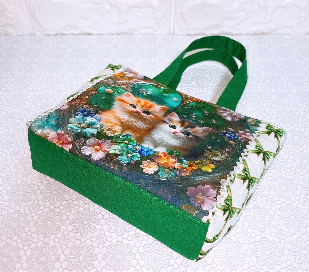 ミニトートバック&ポーチ♡にゃんこ