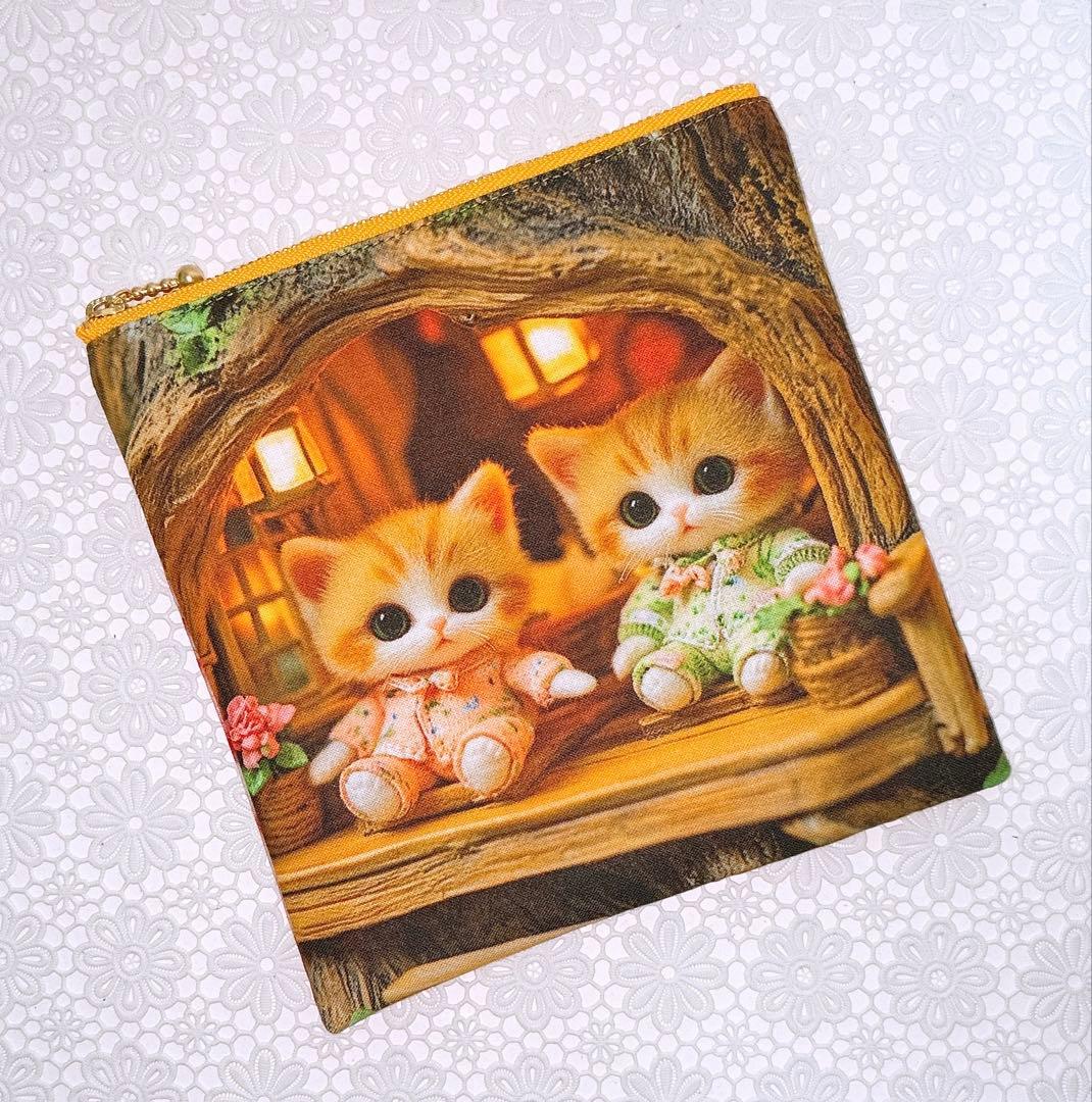 ミニトートバック&ポーチ♡にゃんこ