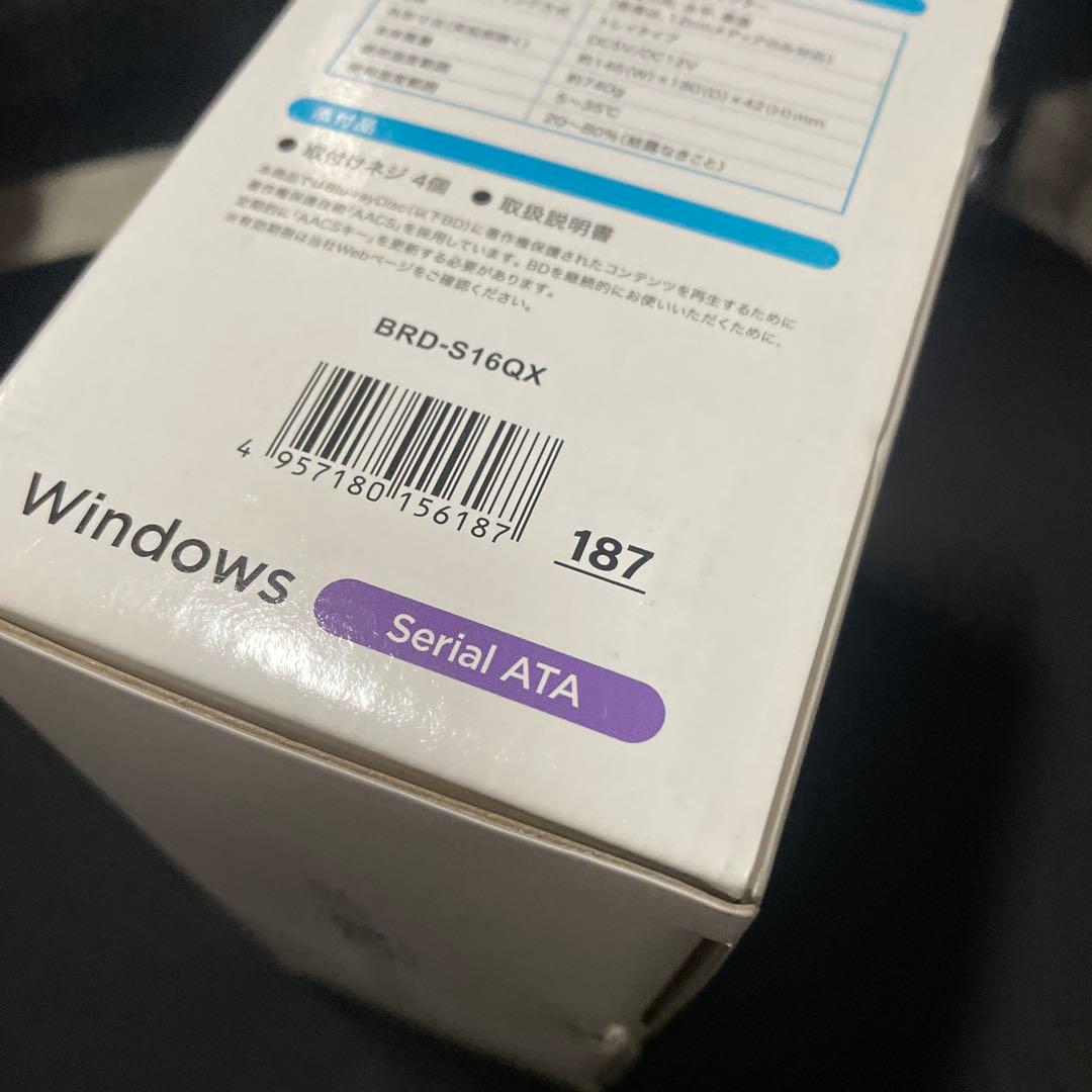 BDXL対応 Serial ATA 内蔵ブルーレイドライブ BRD-S16QX