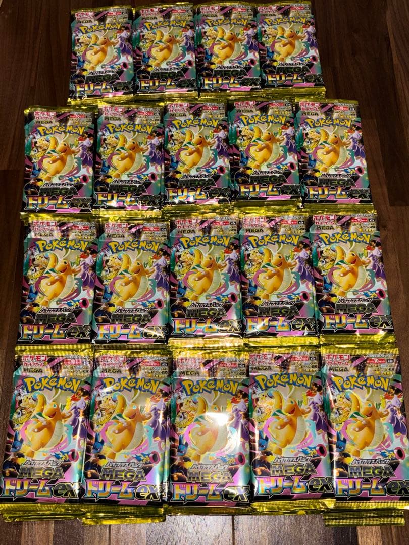 ポケモンカード megaドリームex メガドリームex 190パック バラ
