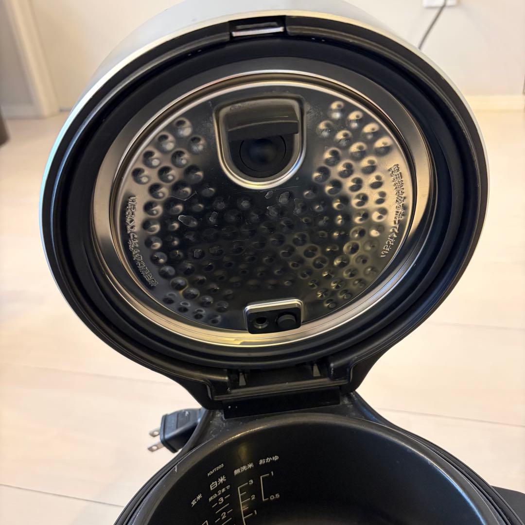 BALMUDA バルミューダ 電気炊飯器 K03A-BK 3合炊き ブラック