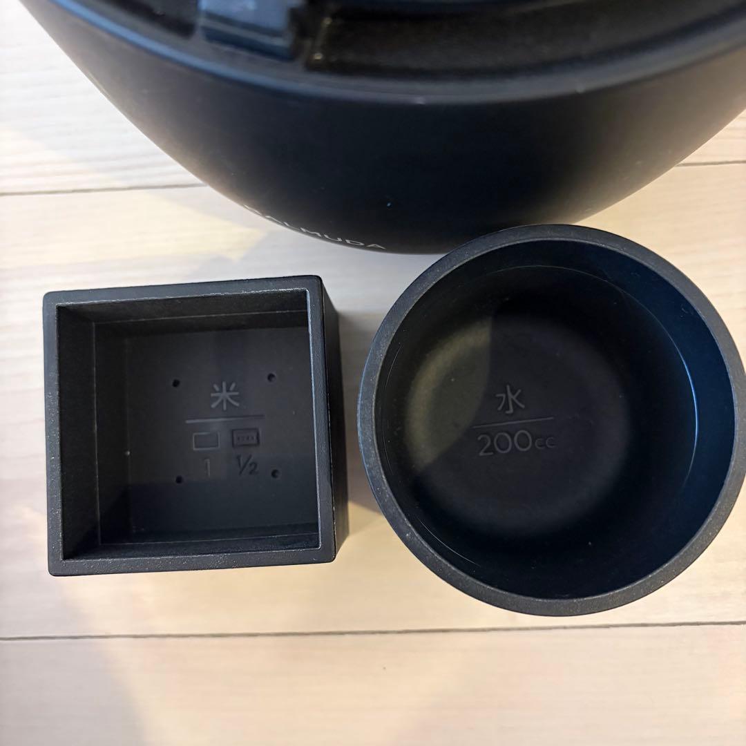 BALMUDA バルミューダ 電気炊飯器 K03A-BK 3合炊き ブラック