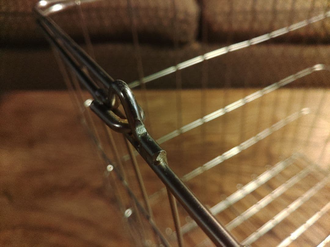 希少　かご　バスケット　買い物　スチール　インダストリアル　手さげ