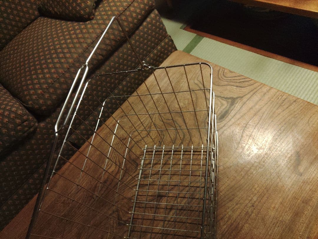 希少　かご　バスケット　買い物　スチール　インダストリアル　手さげ