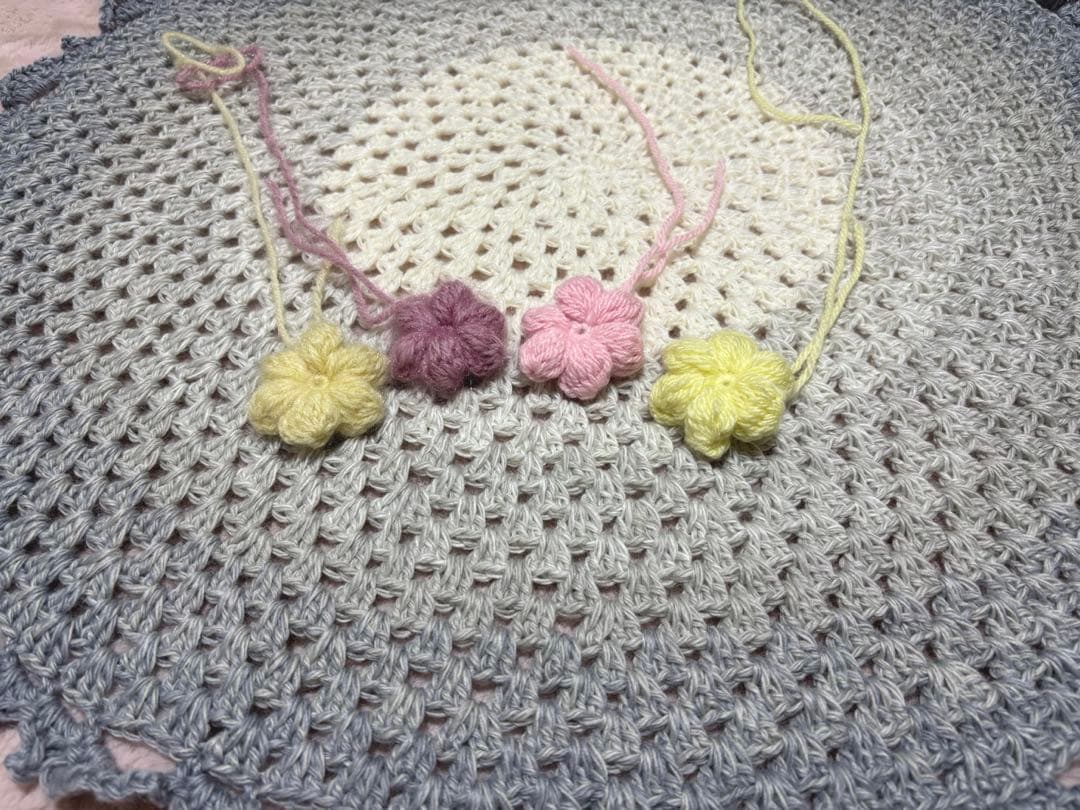 エミリー*プロフ見て下さい♪　花束ブランケット　フラワーブランケット
