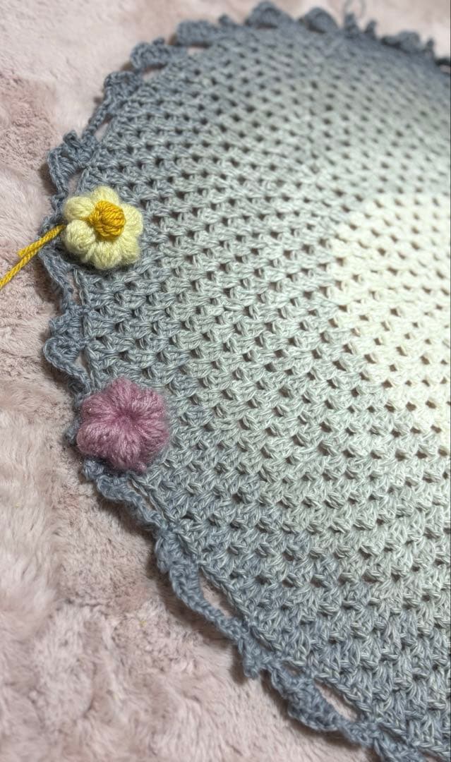 エミリー*プロフ見て下さい♪　花束ブランケット　フラワーブランケット