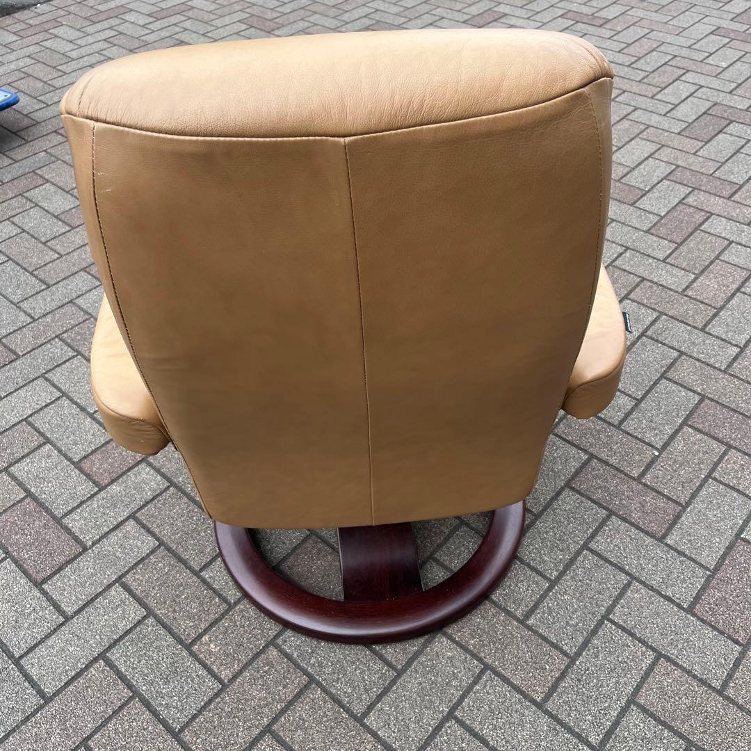 イエリアーダ フィヨルド 本革 リクライニングチェア オットマン レザー