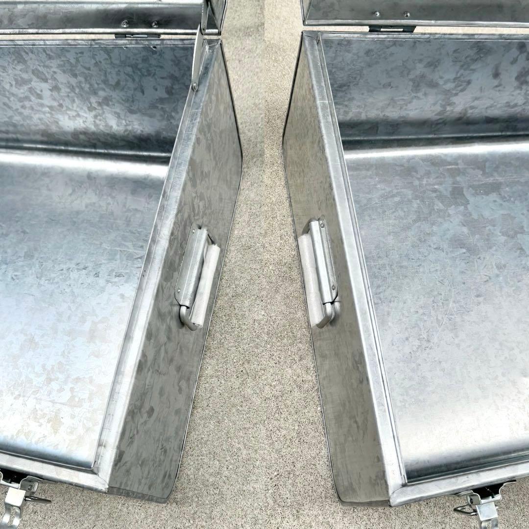 未使用✴︎ビンテージ シルバー トランク コンラン アルミケース 大 スチール