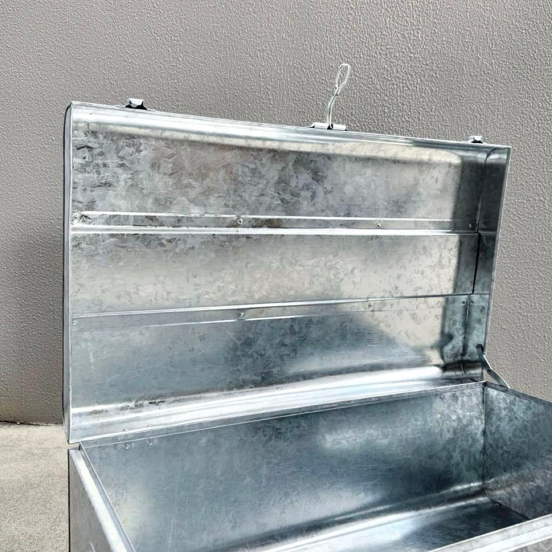 未使用✴︎ビンテージ シルバー トランク コンラン アルミケース 大 スチール