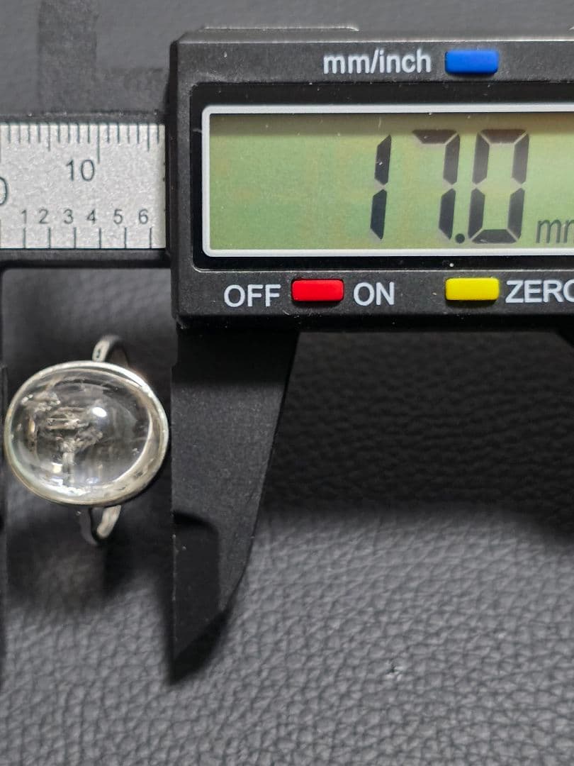 希少　水入り水晶　指輪(リング) S925