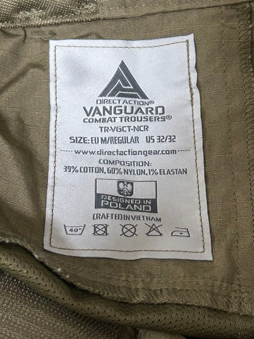 美品 Direct Action ヴァンガードコンバットパンツ ミディアム
