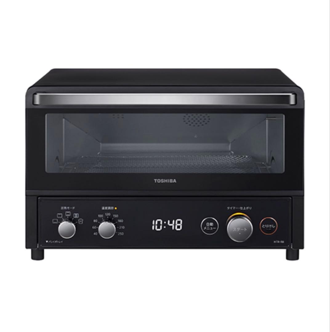 【新品・未使用】TOSHIBA HTR-R8 K ブラックトースター