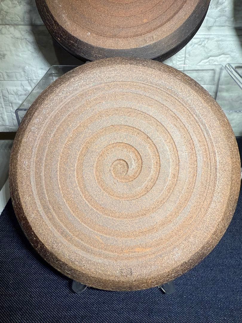 【萬古焼】照山窯 斎木勲 監修 銘々皿 5客セット 渦巻き 陶器 和モダン