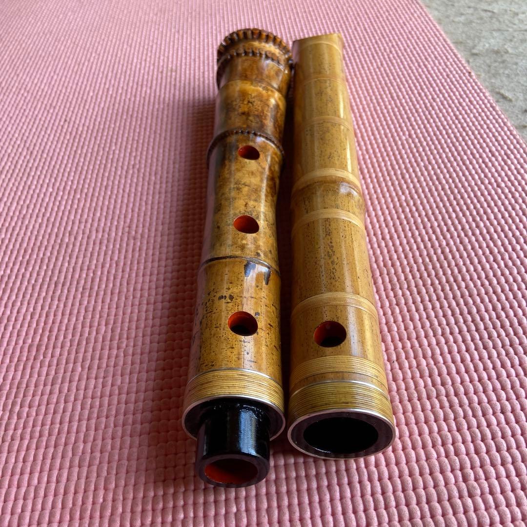 109 大幅値下げ　尺八　一尺八寸管　唄口金　精華銘四印　最高級品