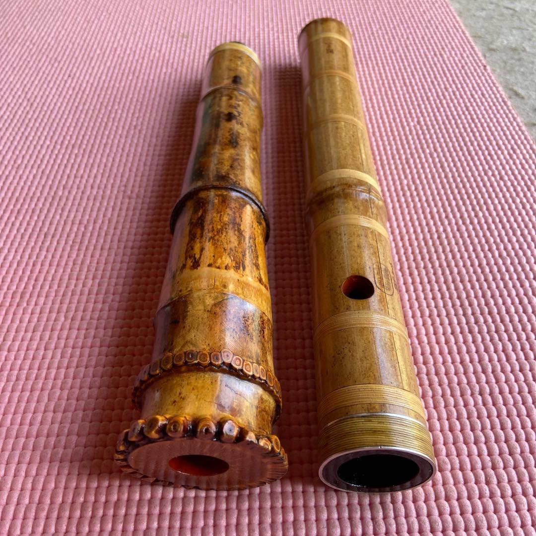 109 大幅値下げ　尺八　一尺八寸管　唄口金　精華銘四印　最高級品