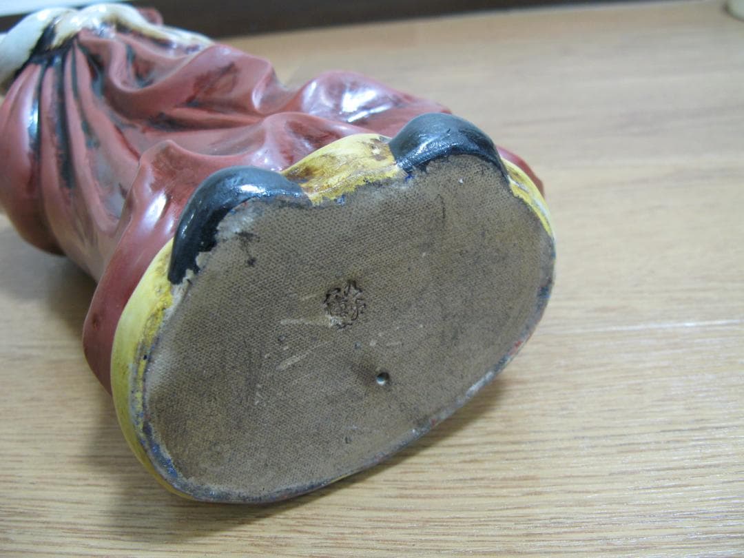 九谷焼/八幡窯/在印/達磨大師/立像/尊像/高さ約33cm 陶磁器/陶芸/ダルマ