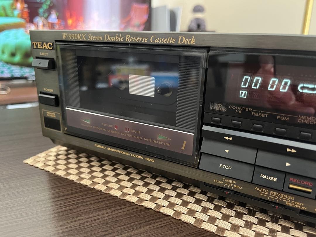 TEAC W-990RX ステレオダブルリバースカセットデッキ 中古 動作品