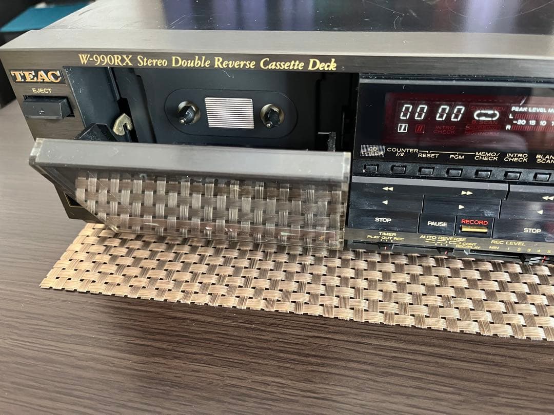 TEAC W-990RX ステレオダブルリバースカセットデッキ 中古 動作品