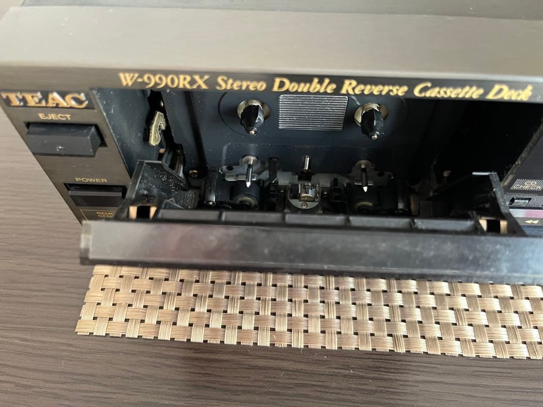 TEAC W-990RX ステレオダブルリバースカセットデッキ 中古 動作品