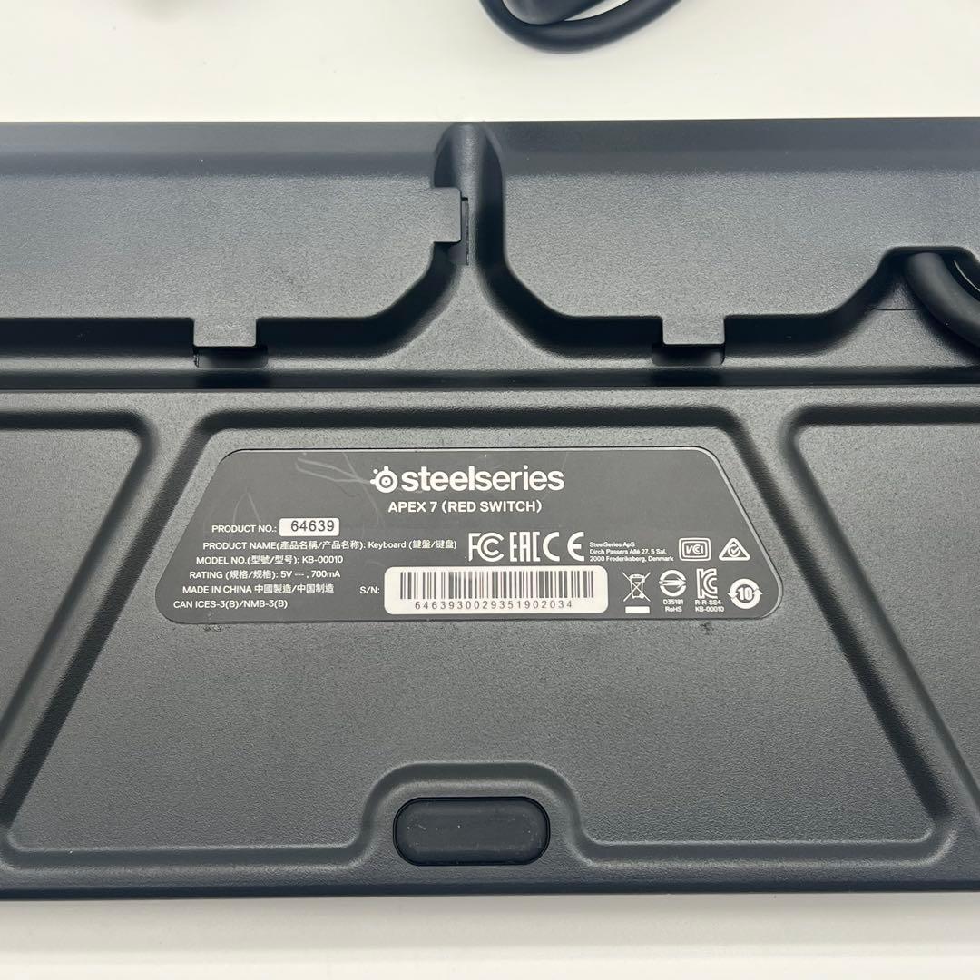SteelSeries ゲーミングキーボード Apex7