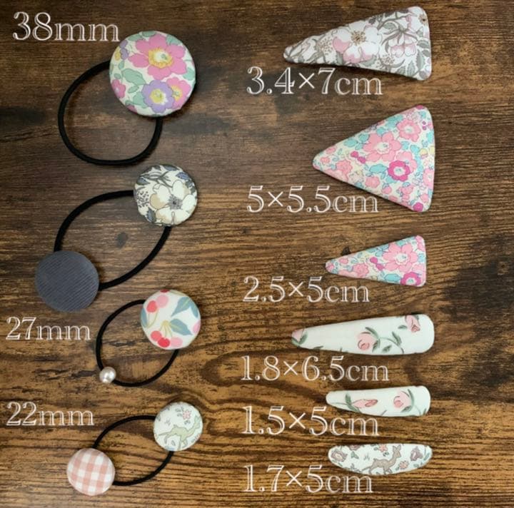 ❁オーダー受付ページ❁ リバティプリント　ハンドメイド  パッチンピン　ヘアゴム