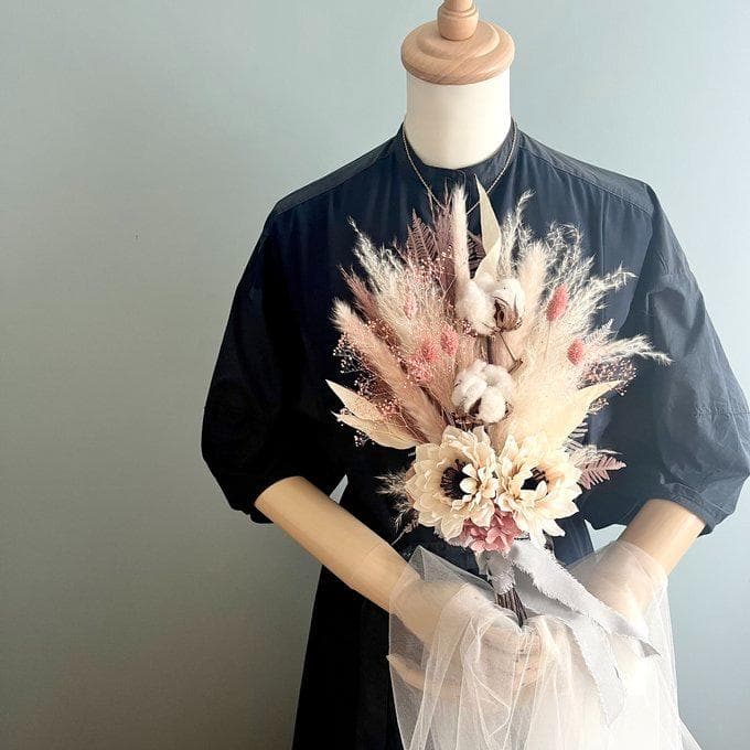 まいやん【アネモネスワッグL（ブーケ）＆ブートニア】