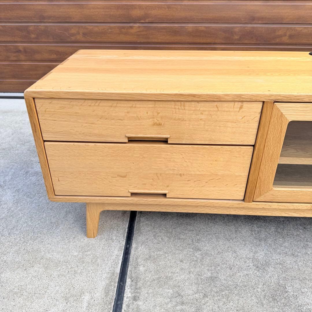 美品 起立木工 ノルディ テレビボード w164 オーク