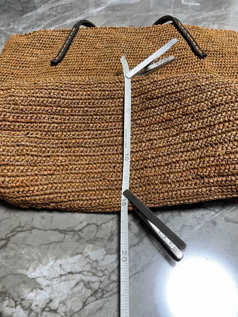 サンアルシデ　Sans Arcidet ブラウン ハンドメイド　かごバッグ