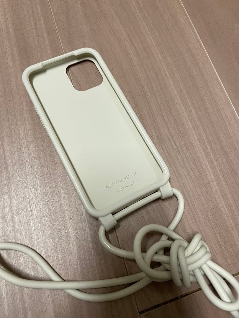 Bottega Veneta iPhone12pro ケース 白 スマホショルダ