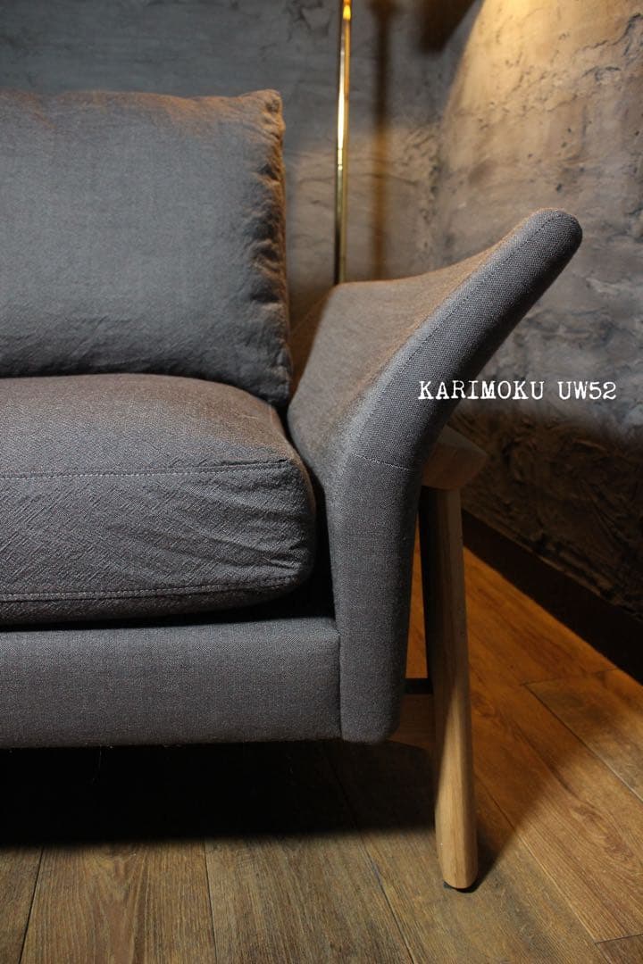 全国送無料、首都圏2.4万割引〜UW52 36万 総フェザー 3人掛け ソファ