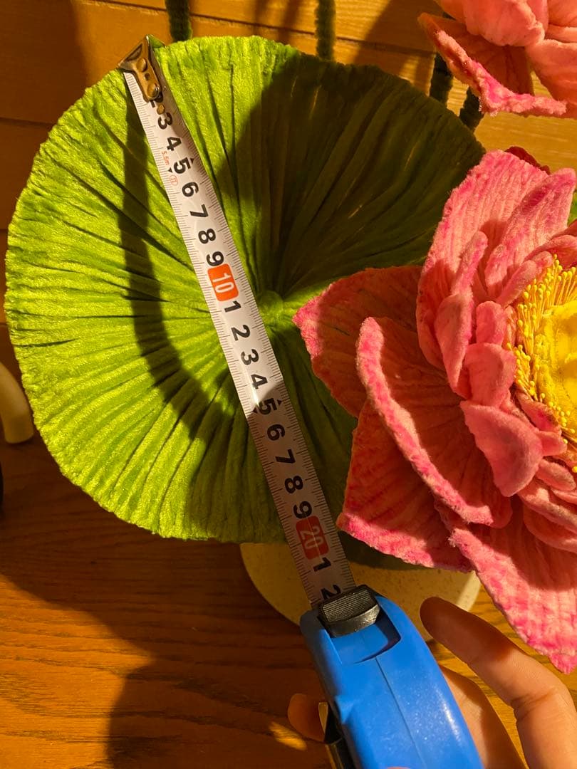 モールフラワー蓮の花 一輪挿し ― インテリア装飾用・耐久加工 ―