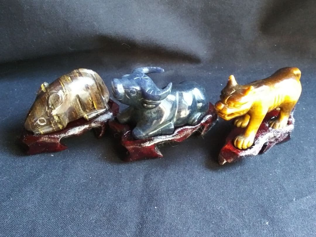 玉製十二支　中国工芸品　置物　NO.839