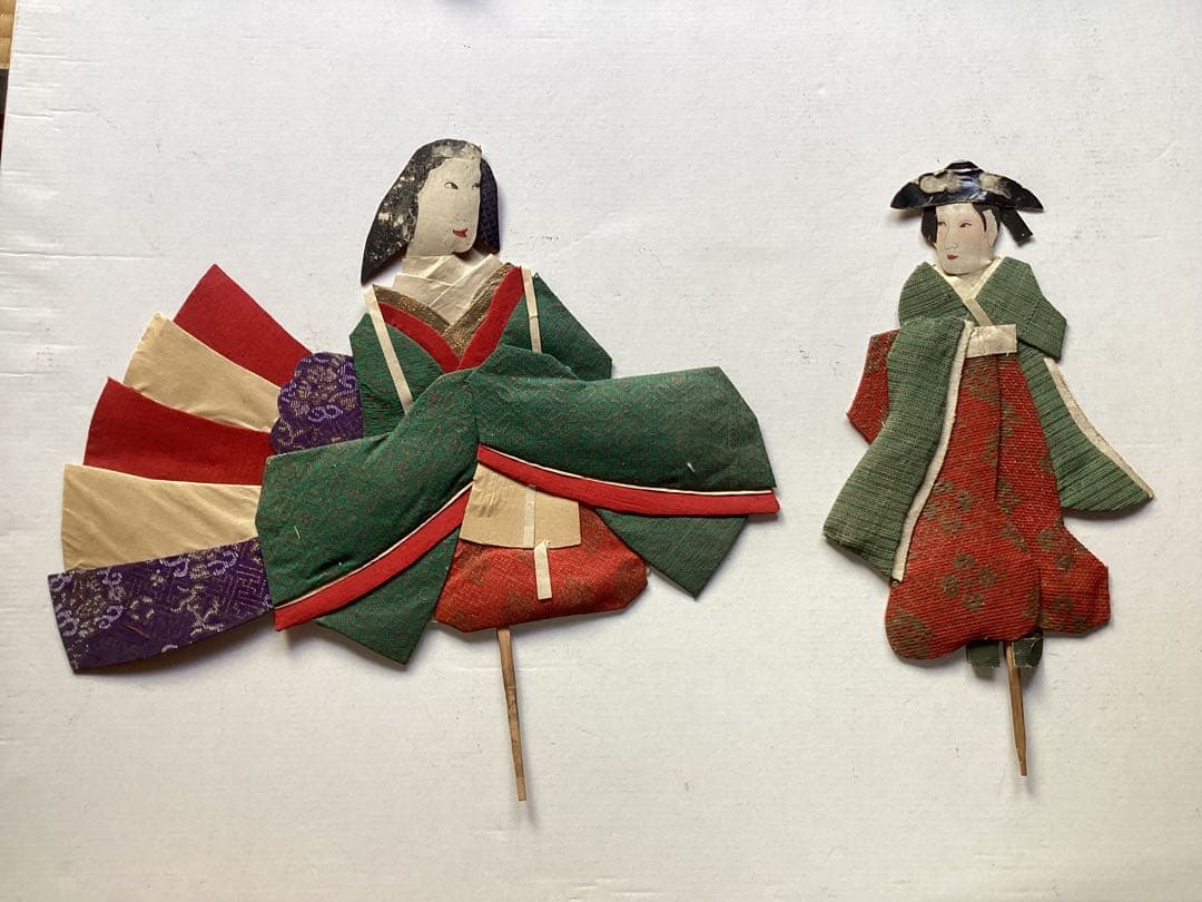 明治時代　古作　松本押絵　１８点　伝統工芸　縮緬　 浮世絵