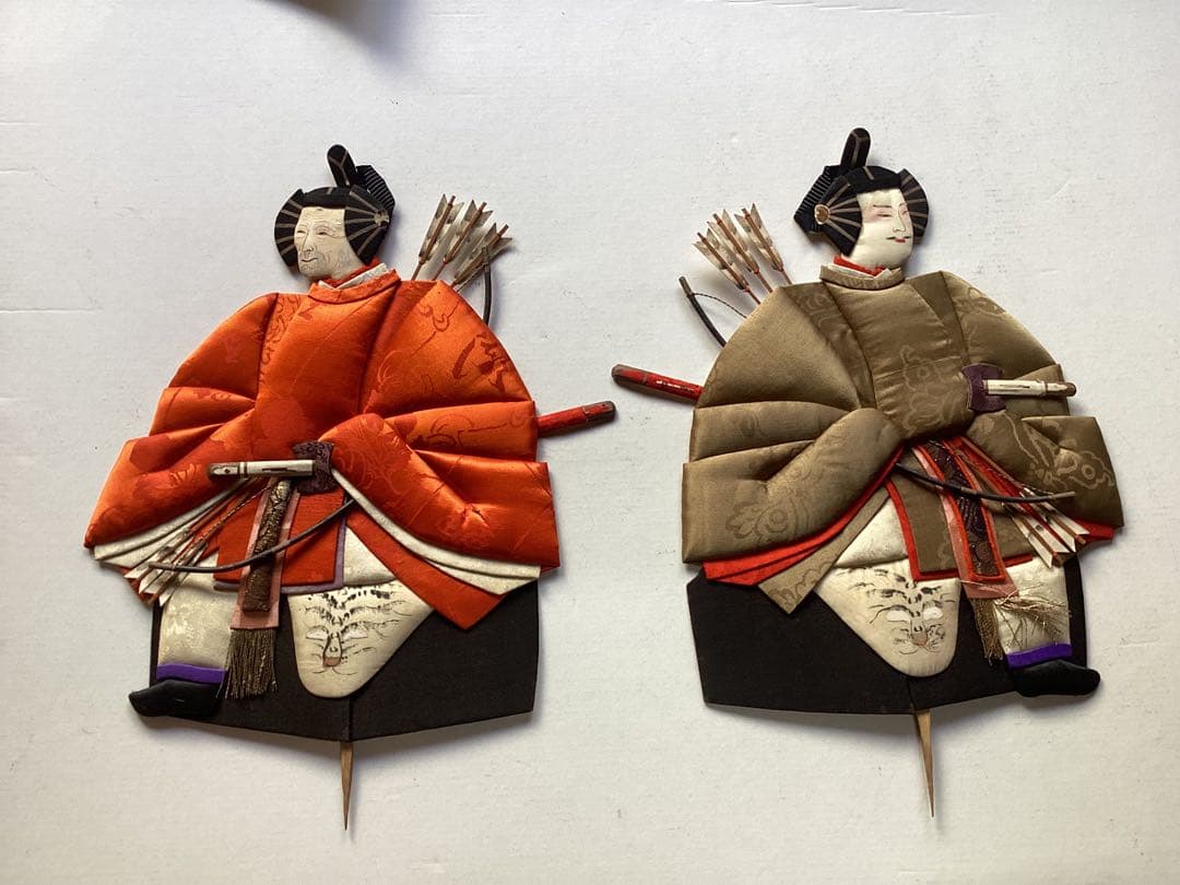 明治時代　古作　松本押絵　１８点　伝統工芸　縮緬　 浮世絵