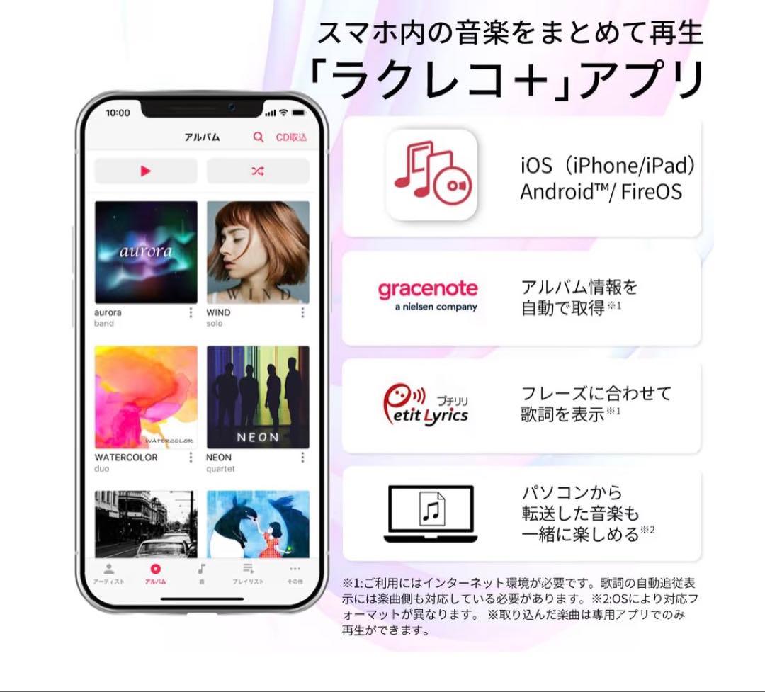 ラクレコ+ シンプルモデル RR-W1 ホワイト