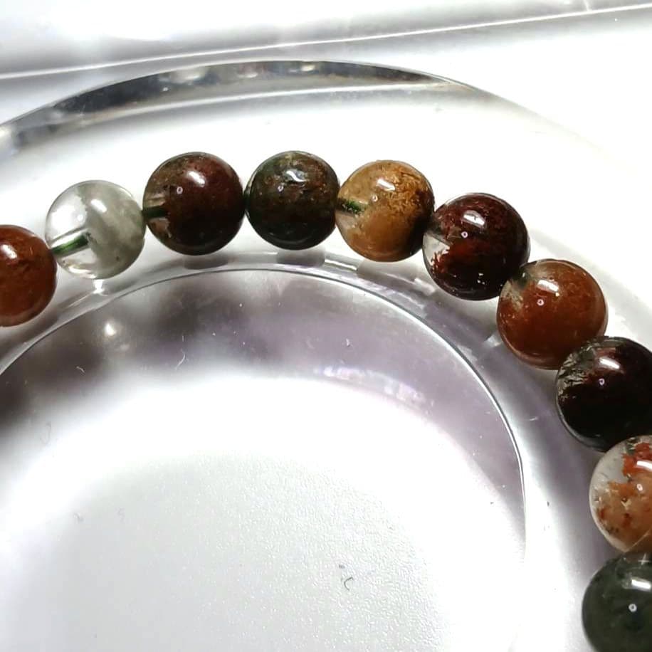 【感謝価格】全粒四季入り　四季ガーデンクォーツ　パワーストーンブレスレット