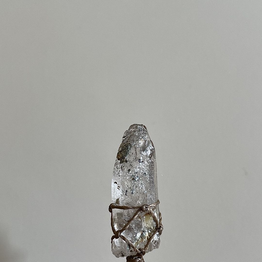 ヒマラヤ水晶 ガネッシュヒマール ＊ マクラメペンダント ネックレス15