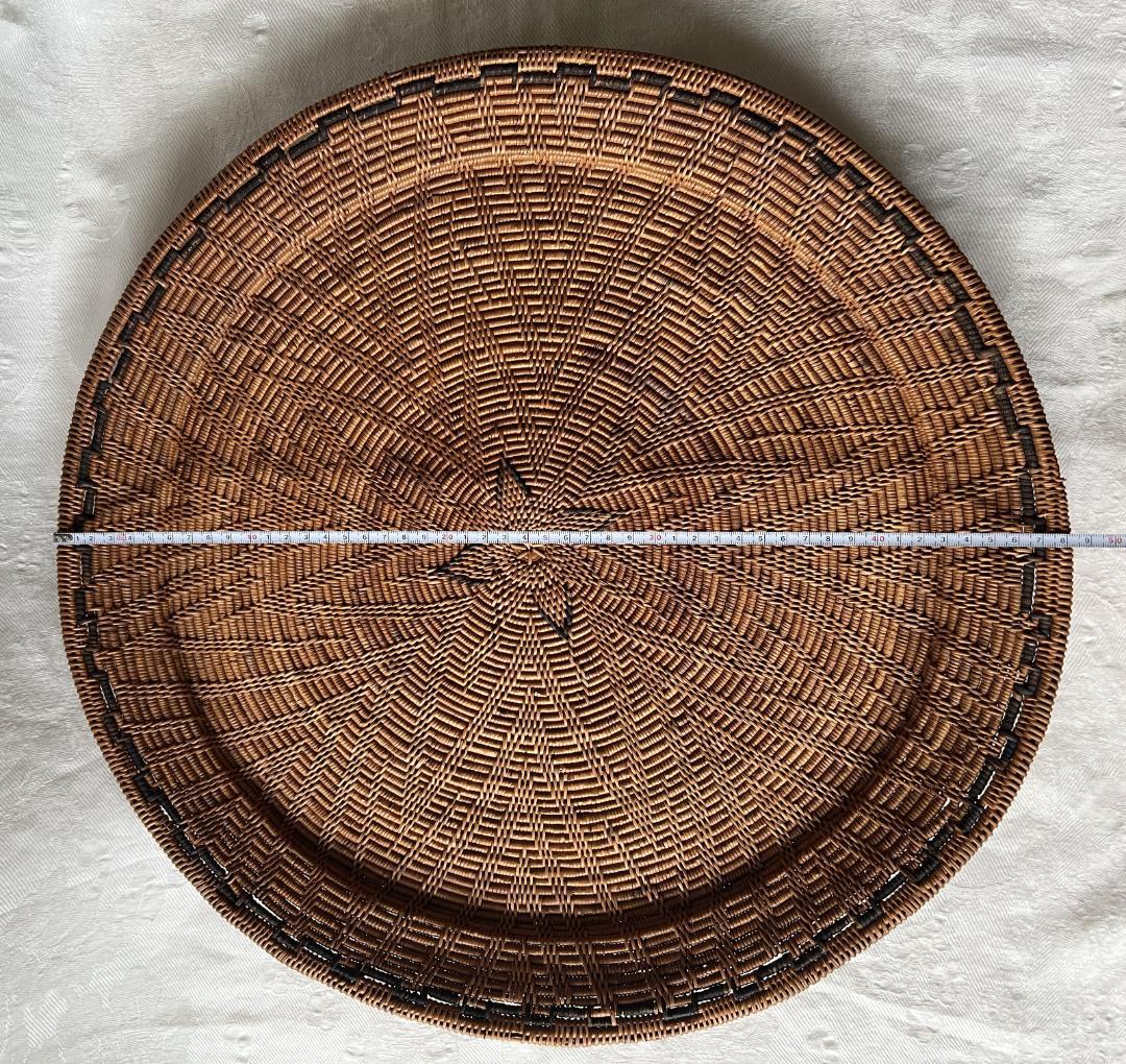 アタ製品　大判トレイ　幾何学模様　径約48cm