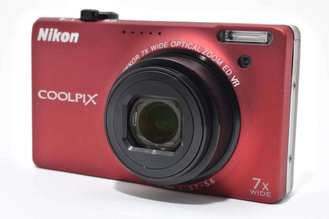美品 ニコン　Nikon COOLPIX S6000 レッド ＃A432