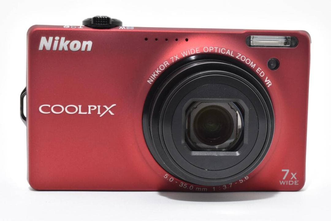 美品 ニコン　Nikon COOLPIX S6000 レッド ＃A432