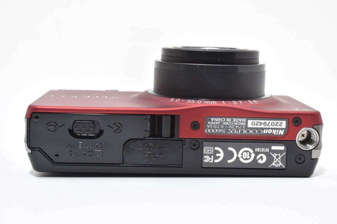 美品 ニコン　Nikon COOLPIX S6000 レッド ＃A432