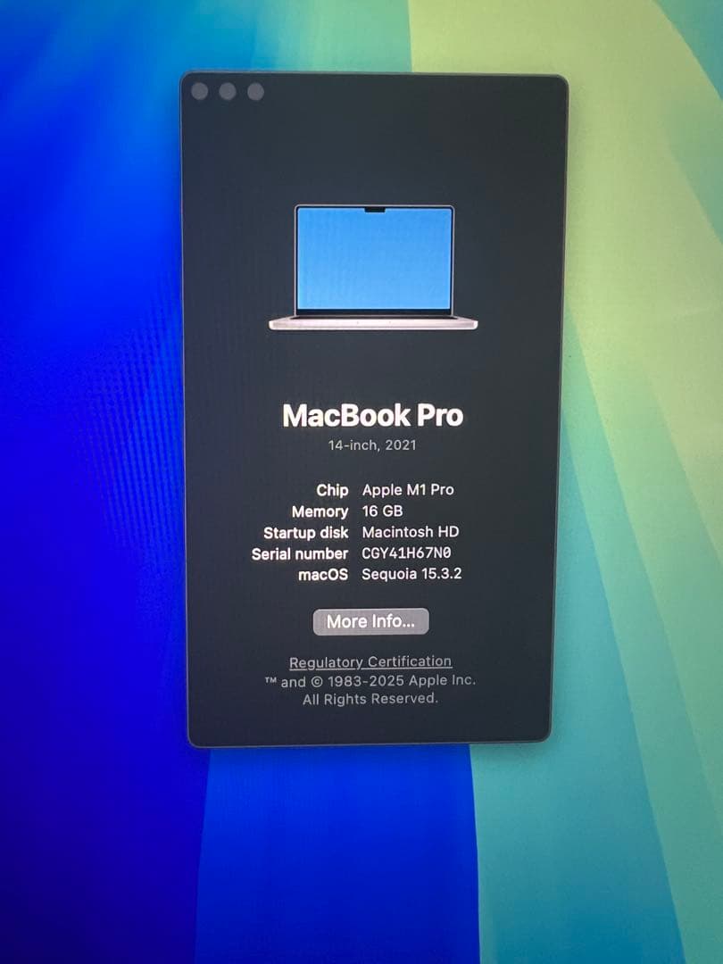【極美品】MacBook Pro M1 PRO 14インチ 16GB 512GB