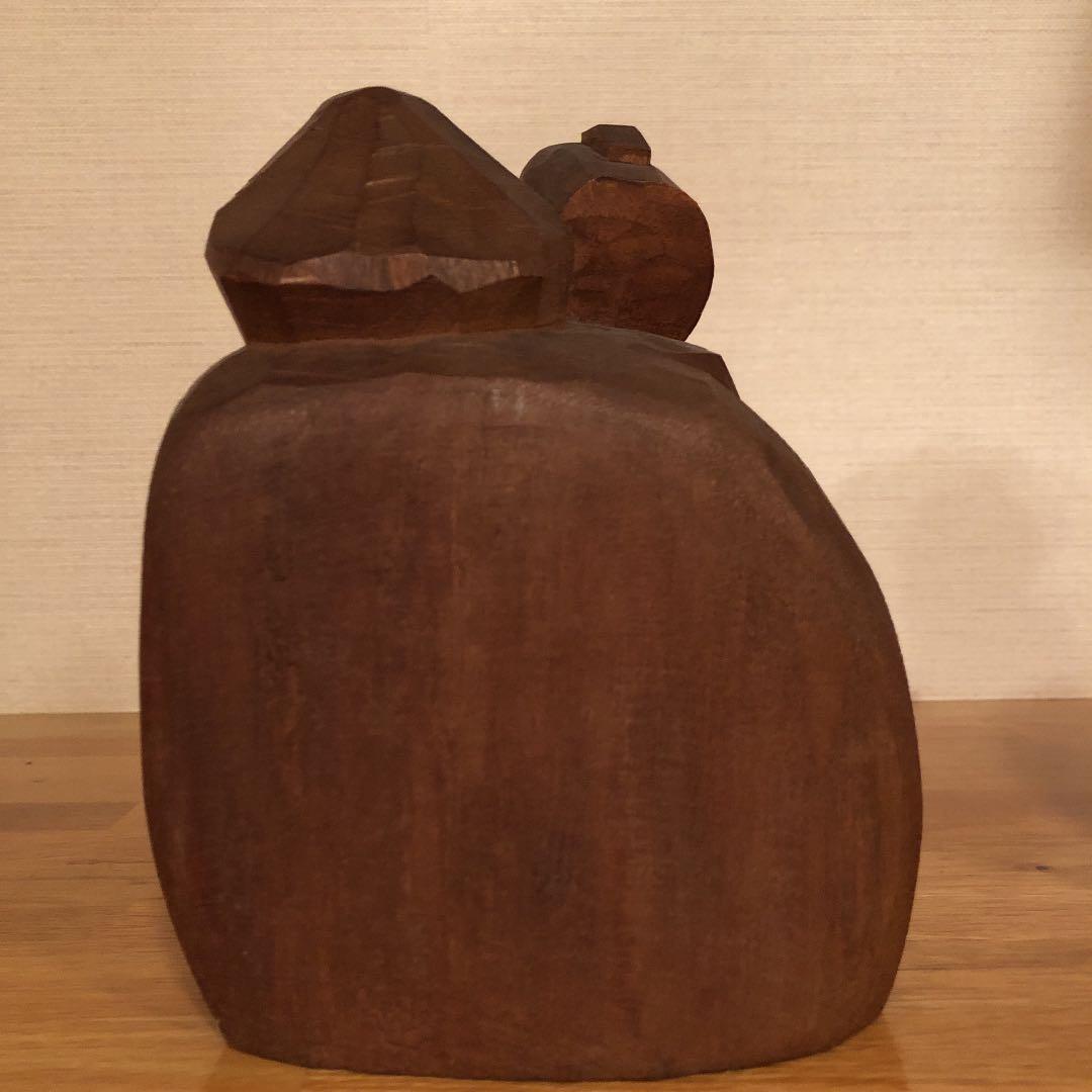 大黒様　恵比寿様　木彫り