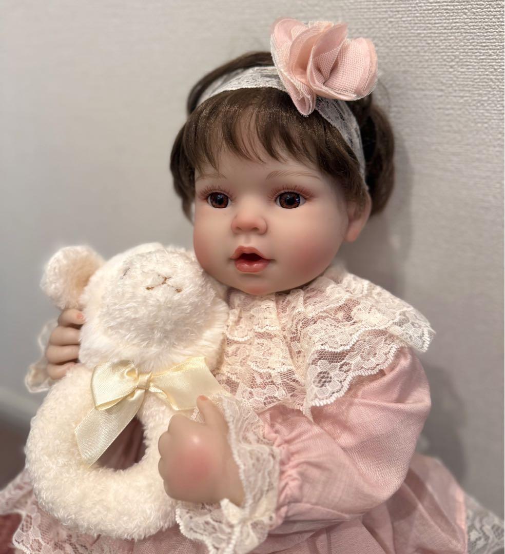 ★新品★リボーンドール フルボディー 綺麗な女の子50cm